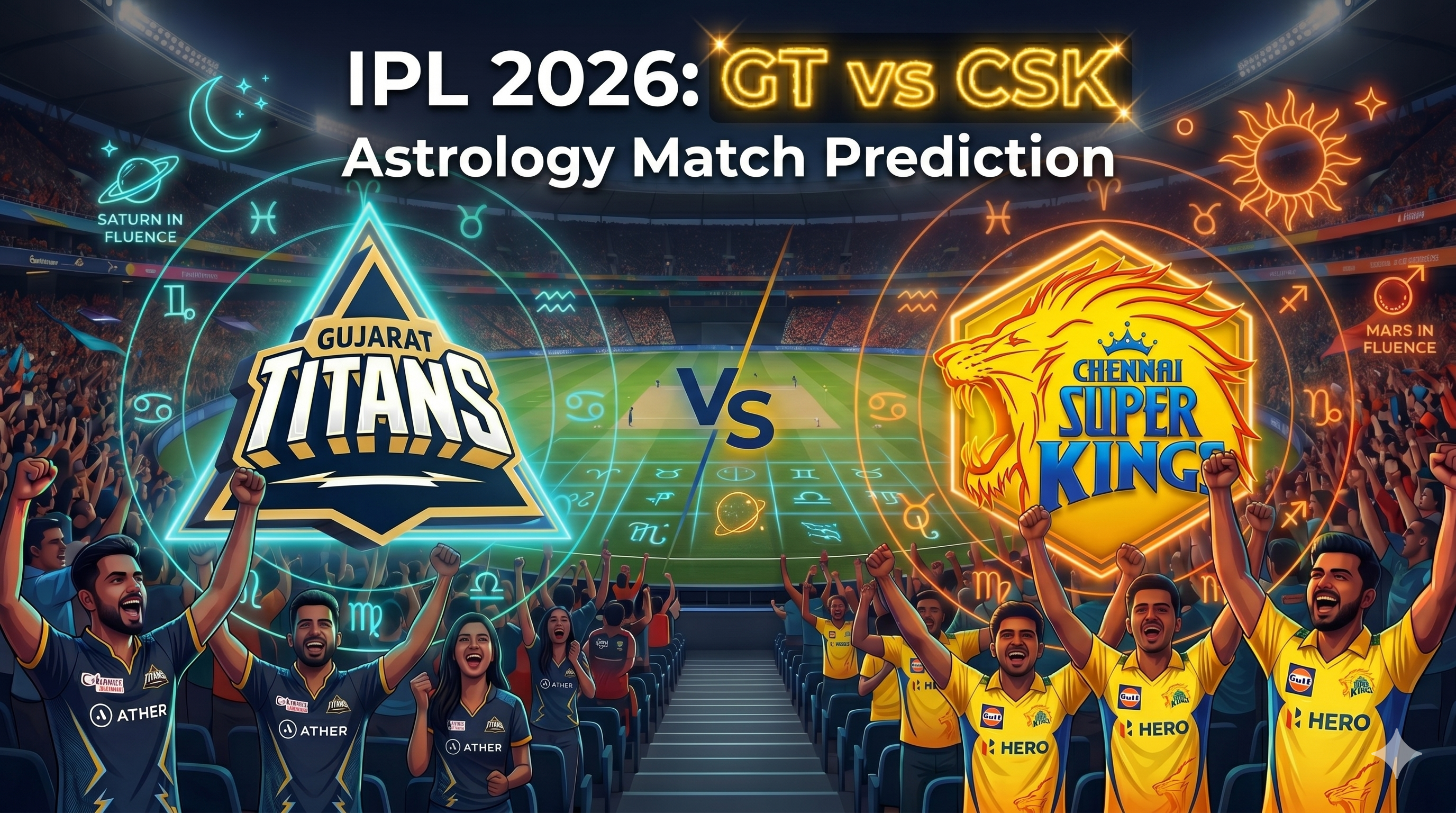 IPL 2026 Match Astrology Prediction GT vs CSK