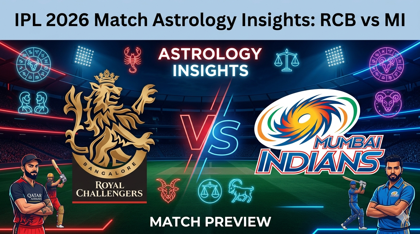 IPL 2026 Match Astrology Predictions RCB vs MI