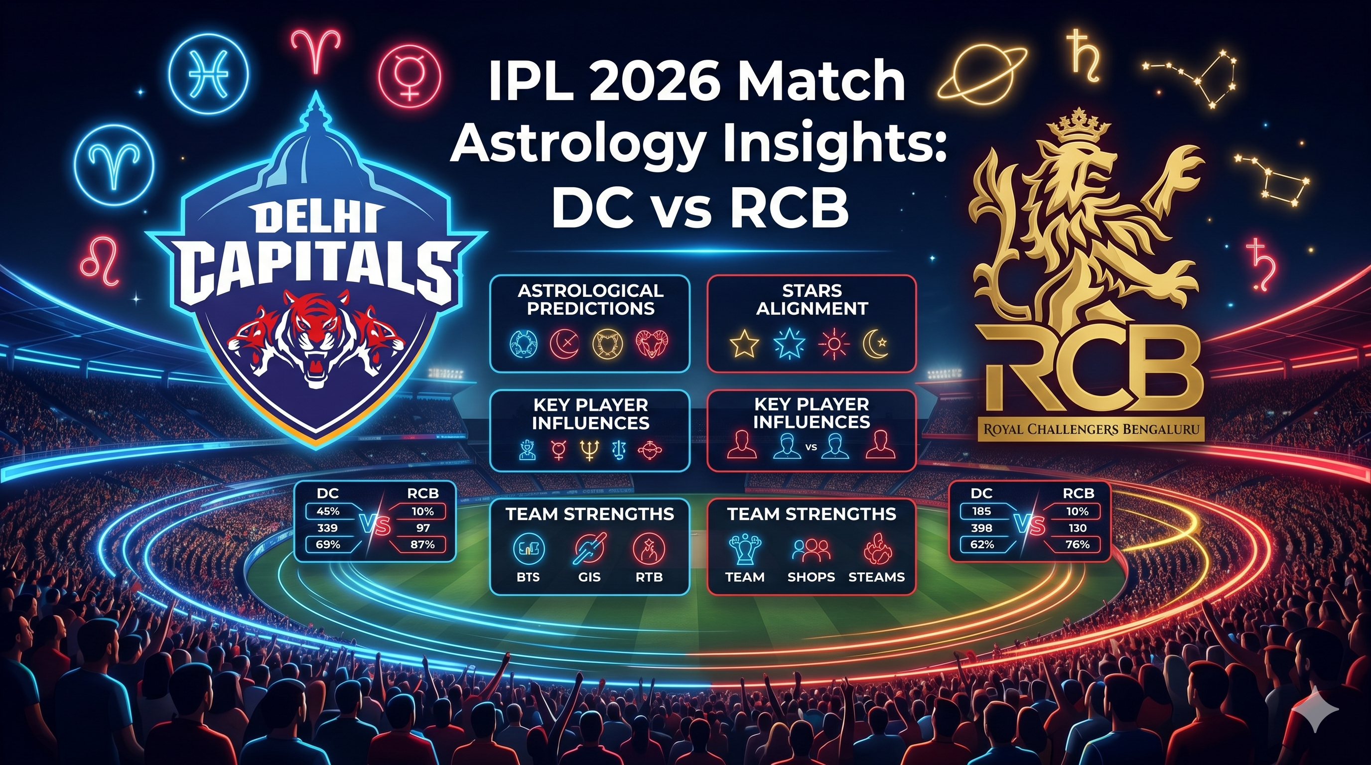 IPL 2026 Match Astrology Prediction DC vs RCB