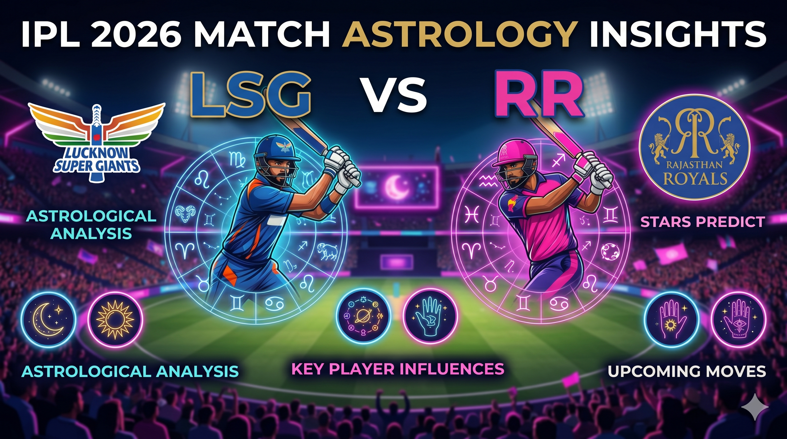 IPL 2026 Match Astrology LSG vs RR