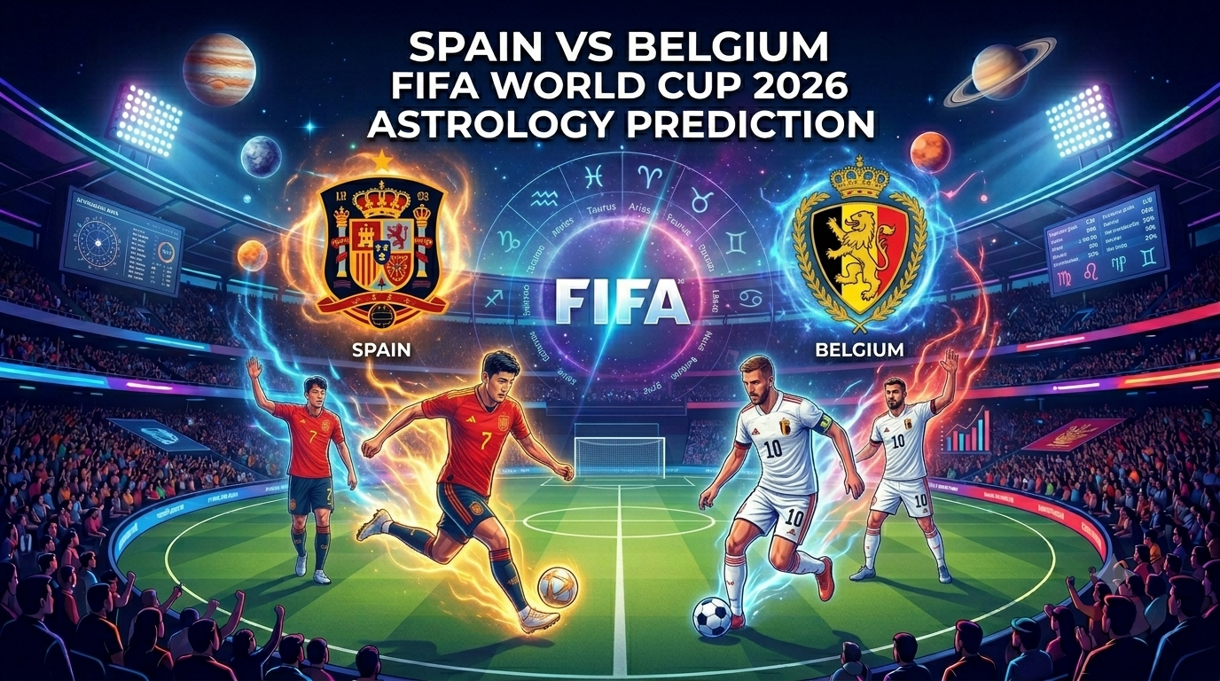 Spain vs Belgium FIFA 2026 Astrology Prediction