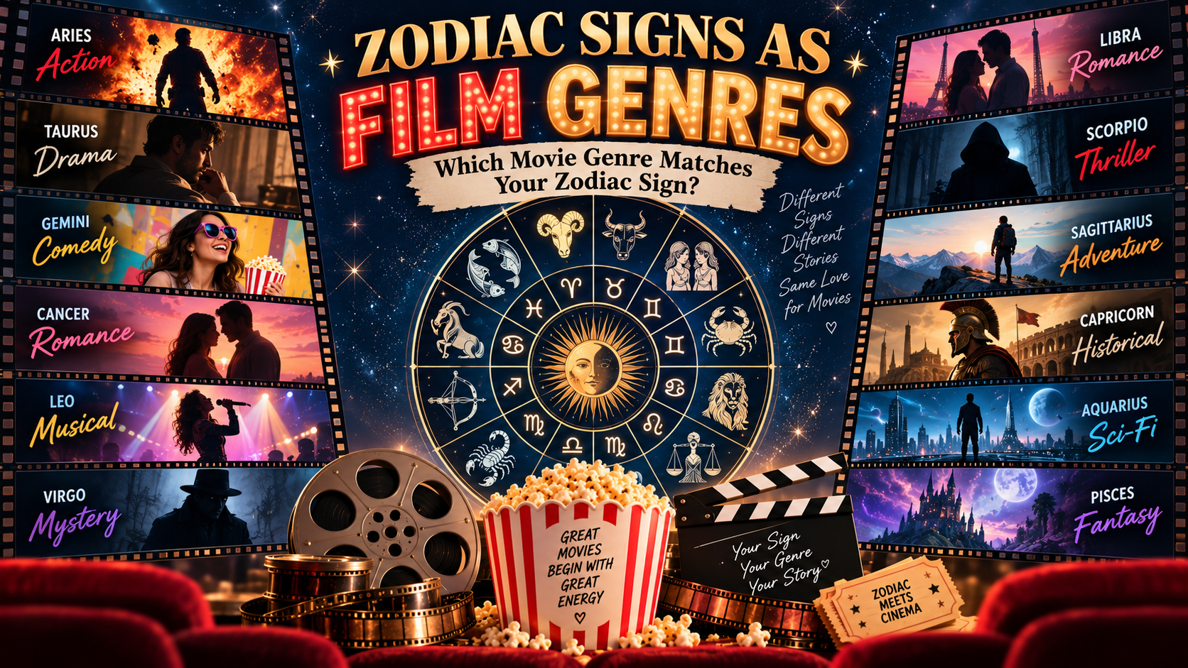 Zodiac Signs as Film Genres